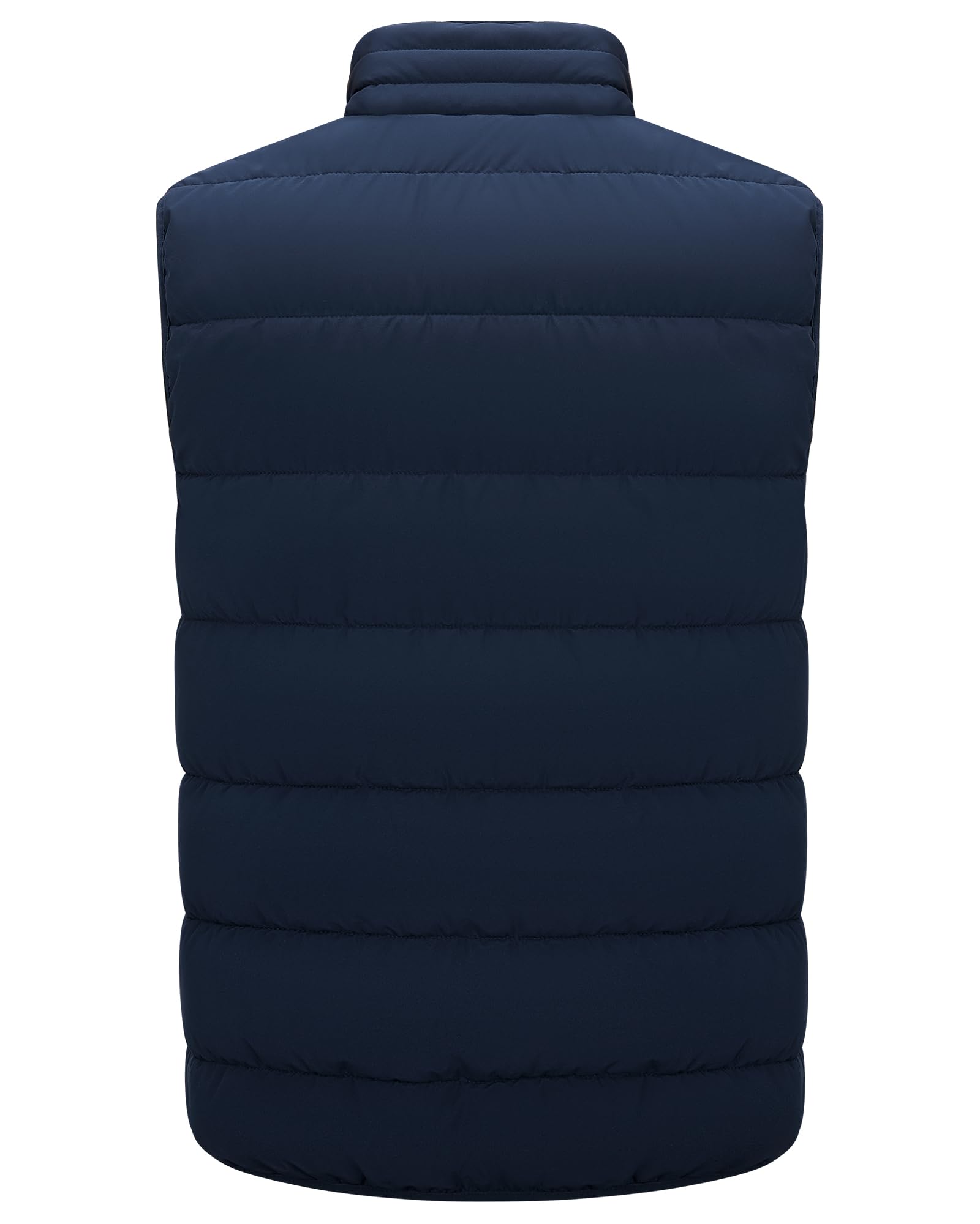 33,000ft Herren Steppweste Winterweste Warme Sportwesten für Männer Outdoor Weste Wasserbeständige Pufferweste mit 4 Taschen für Golf Wandern Reiten Freizeit Dunkelblau 2XL