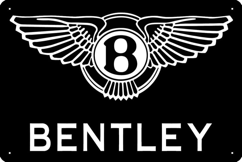 NEW LOGO AUTOMOTIVE BENTLEY SUPER CAR MODERAN TECHNOLOGY Poster Metal Tin Sign 12 X 8 Inch Funny Man Cave Home Office Bar Decor