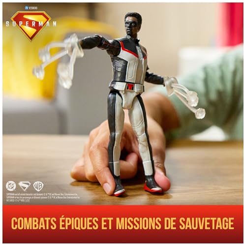DC Comics - Figurine Mr Terrific 15 Cm - Figurine Articulée Issue du Film Superman - Super Héros Et Super Vilain - Jouet À Collectionner - Cadeau Enfant - Jouet Enfant 4 Ans Et +