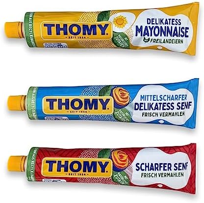 German Mayo & Mustard Set - 3 x 200 ml - Thomy - Germany