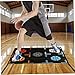 DAGLLGEW Basketball Pads for Training Professional Footwork Rubber Basketball Training Equipment Non-Slip Silent for Kids Adults Practice, L