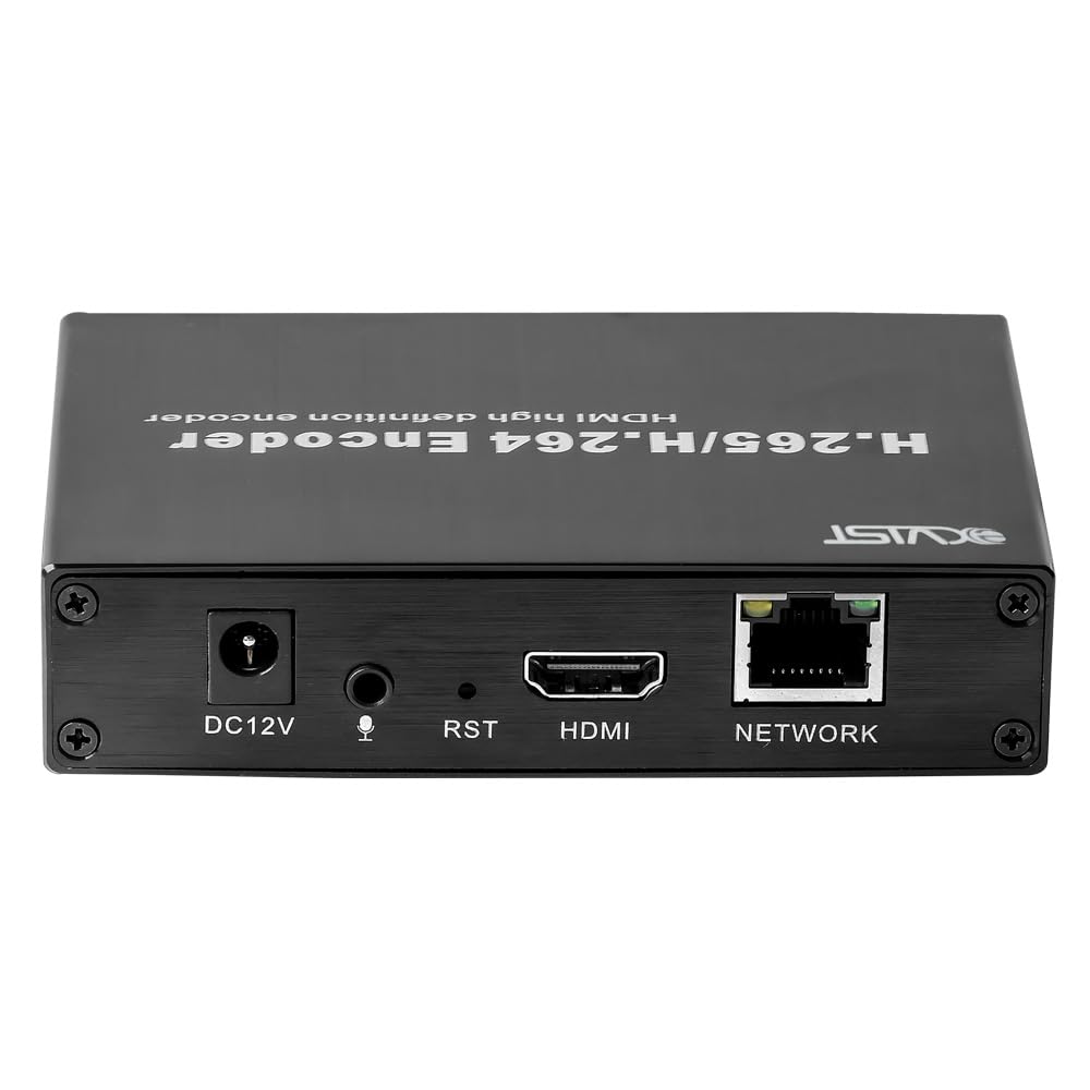 EXVIST H.265 1080P HDMI Video Encoder HDMI to IP Encoder W/SD Card Slot Max. 128G DDNS HTTP RTSP TS HLS Compatible with ONV/HK Private Protool for