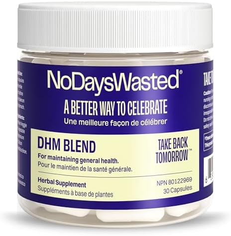 DHM Blend, No Days Wasted, 30 Capsules (15 Servings) - Jar - Dihy...