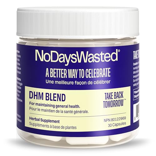 DHM Blend, No Days Wasted, 30 Capsules (15 Servings) - Jar - Dihy...