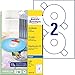 Produktbild AVERY Zweckform C6074-20 selbstklebende CD-Etiketten (40 blickdichte CD-Aufkleber, Ø 117 mm auf A4, ClassicSize, Papier hochglänzend, bedruckbare Klebeetiketten für alle Inkjet-Drucker) 20 Blatt, weiß