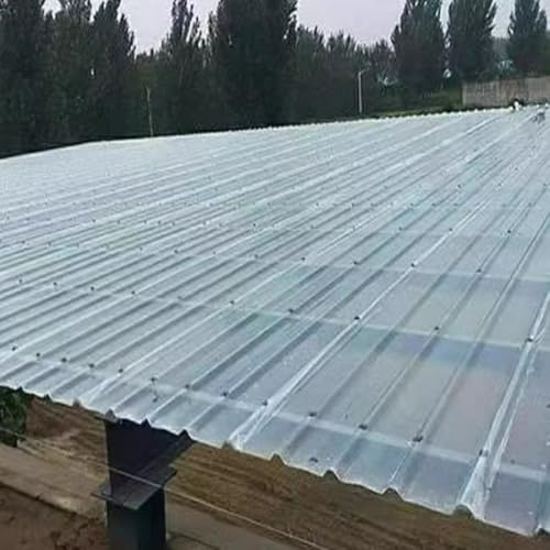 Paneles de FRP corrugado con protección UV que evitan el calor en techos translúcidos 7