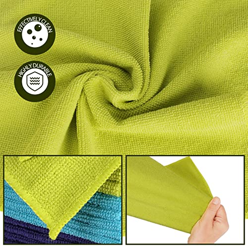 Zvonema Microfiber Cleaning Cloth, 60 Pack Reusable Cleaning Rag, Streak-Free Lint Free Cloths All-Purpose Microfiber Towels For Cars, House, Kitchen, Window(12.6 X 12.6 In) #TOP4