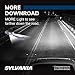 SYLVANIA - 9012 SilverStar - High Performance Halogen Headlight Bulb, High Beam, Low Beam and Fog Replacement Bulb, Brighter Downroad with Whiter Light (Contains 2 Bulbs)