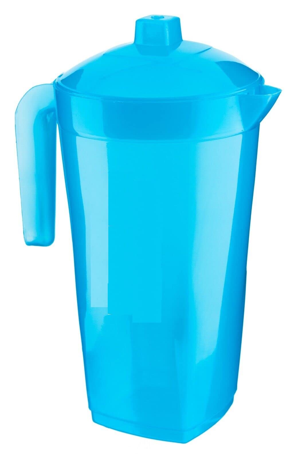 Celino® 1.6L Plastic Fridge Jug Water Juice Summer Drinks Smoothie Milk Pitcher with Lid (Blue)