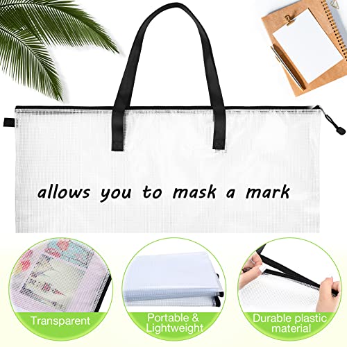 5 Pcs Art Portfolio Bag 19 X 25 Inches Posters Organizer With Zipper And Handle Art Supply Bag And 5 Pcs A4 Pencil Bags 9 X 13 Inches Art Supplies Storage Bag For Large Posters Artwork Bulletin Board #TOP3