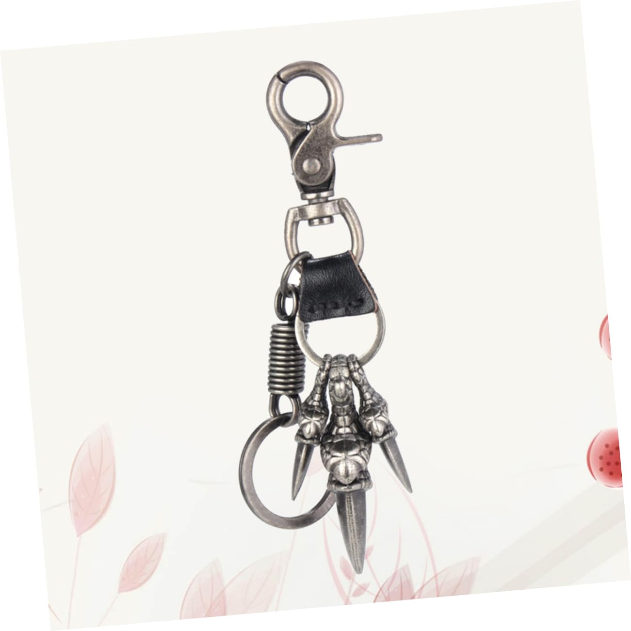 CALLARON 3 Stücke Einzigartige Retro Design Schlüsselanhänger Dekorative Schlüsselring Für Handtasche Auto Schlüssel Schlüsselbund Punk Schlüsselanhänger