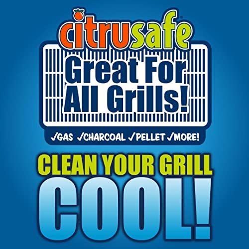 Stainless steel grill exterior after cleaning with Citrusafe