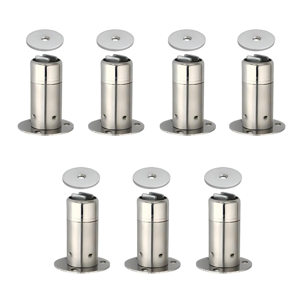 AOKING Stainless Steel Round Magnetic 3 inches Door Stopper | Magnetic Door Stopper | Magnetic Door Catcher | Magnetic Door Stopper | Door Magnet | Suitable for Interior Doors | Door Stop (Pack of 7) (B0D9YDHBGZ) Amazon Price History, Amazon Price Tracker
