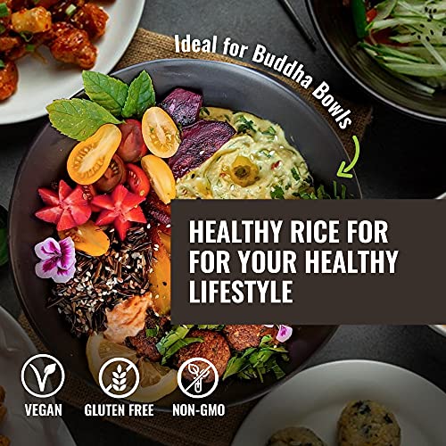 Floating Leaf - Wild Rice, All Natural, Non Gluten, Non-Gmo, Kosher And Vegan Pure Long Grain Wild Rice, Healthy Food For The Whole Family, Pack Of 3 X 250G #TOP4