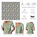 POPYOUNG Summer Womens Tunic Tops Loose Fit dressy Casual Short Sleeve Shirts to wear with Leggings M, Mixed Flowers