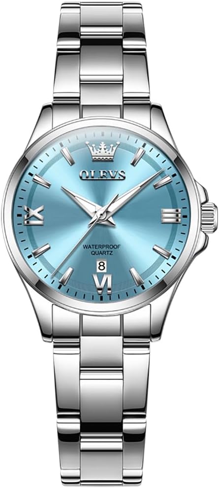 OLEVS Womens Watch Elegant Dress Diamond Analog Quartz Watch Two Tone Stainless Steel Waterproof Luminous Wristwatch OLEVS Womens Watch Elegant Dress Diamond Analog Quartz Watch Two Tone Stainless Steel Waterproof Luminous Wristwatch