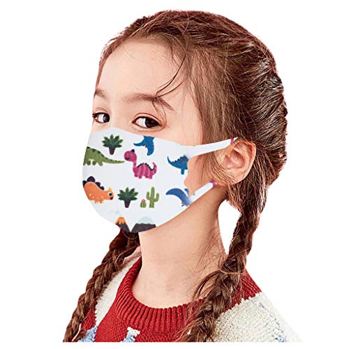 image for cnnIUHA Home 6PC Kids Face Protection Reusable Washable Cartoon Cute P