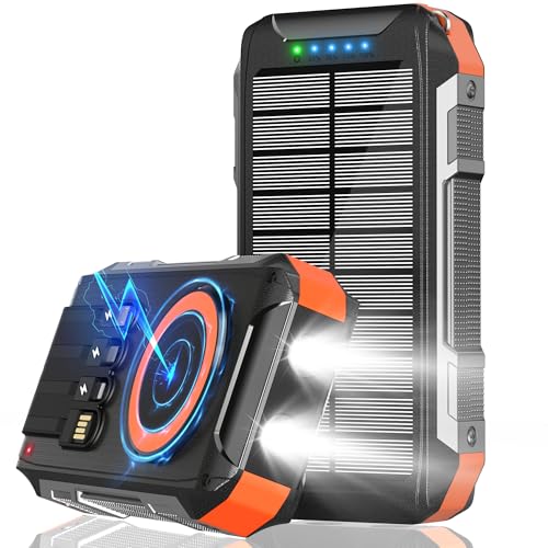 Power Bank Función de carga rápida 26800 mAh, batería externa con indicador LED USB C, baterías externas para teléfono móvil QC 22,5 W y PD18W, batería externa portátil con 3 entradas y 3 salidas