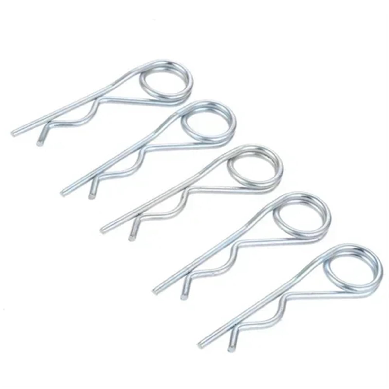 Splint aus Edelstahl 304, Splinte, Stahl-Doppelring-R-Clip-Halterung for Anhängerkupplung, mehrere Größen(2x50mm 200pcs)