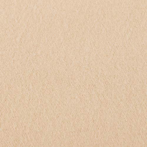 Mellanni 100% Cotton Flannel Twin Size Sheets - Ultra Warm For Cold Weather - Beige Sheets Twin Size - Pill, Wrinkle & Shrink Resistant - Fitted Sheet, Flat Sheet & 1 Pillowcase (Twin, Beige) #TOP7
