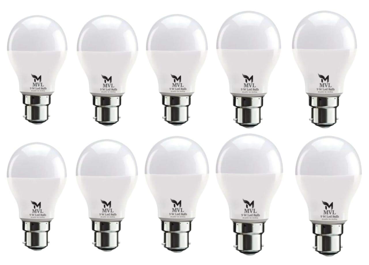 9-Watts B22D LED White Bulb, Pack of 10, MVL9WATT10-image-25