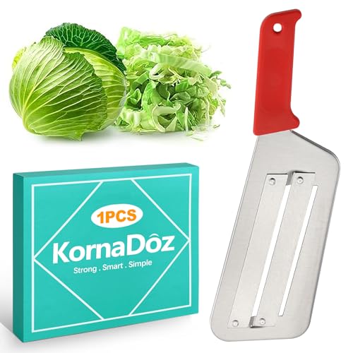 KornaDoz Handheld Cabbage Shredder Slicer Tool for Perfect Fine Shreds, Manual Vegetable Grater for Coleslaw, Sauerkraut & Salads - Efficient Kitchen Gadget, Quick Meal Prep, Ideal for Home Kitchens