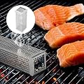 Pellet Smoker Tube 6 Inch Stainless Steel Perforated Wood Pellet Tube Smoker, Smoke Tube Box for Pellets Grill BBQ Cold Smoker Generator Tube, for All Electric, Gas, Charcoal Grill or Smoker