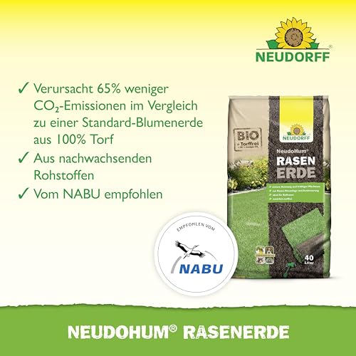 Rasenerde Neudorff NeudoHum – Bio und torffreie Erde für Rasen