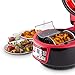 KLARSTEIN VitAir Turbo Hot Air Fryer, Reduced-Fat Frying, Baking, Grilling and Roasting, 9.6 qt Cooking Chamber, Rotisserie, 1400 Watts Halogen, Up to 450 F, Red