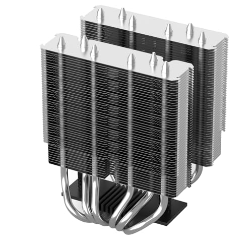 Image of KIMKIRIN CPU Air Cooler with 6X 6mm Copper Heat Pipes, 2X 120mm Fan for Intel LGA 1851, 1700, 1200 and AM4, AM5 CPU Socket
