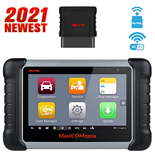 Autel Scanner MaxiCOM MK808BT [Wireless Ver. of MK808  MX808], 2022 Newest OBD2 Car Diagnostic Scanner with 25+ Services Functions & All Systems Diagnostics, Oil Reset, ABS Bleed, EPB, SAS, BMS, DPF