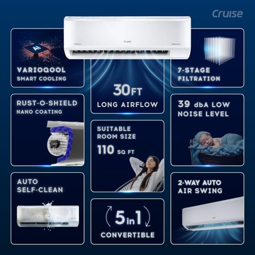 Cruise Store Cruise 1 Ton 3 Star VarioQool Inverter Split AC (2026, - Image 4