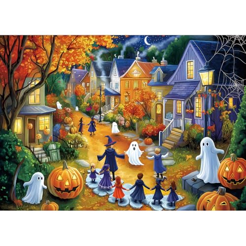Halloween 1000 Piece Puzzle for Adults Jigsaw Puzzle Spooky...