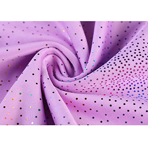 HOZIY Leotards for Girls Ballet Gymnastics Sleeveless Long Sleeve Colorful Sparkles Aqua Blue Pink Purple Solid