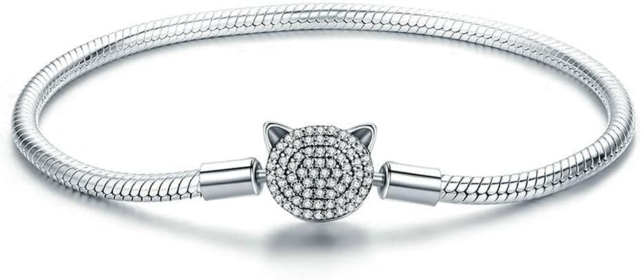 Bracelet argent 925 anti-perte avec fermoir rond sécurisé