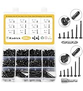 Kadrick 420Pcs #8 1/2''to 2'' Black Self Tapping/Drilling Screw Assortment, High Strenth Tek Scre...