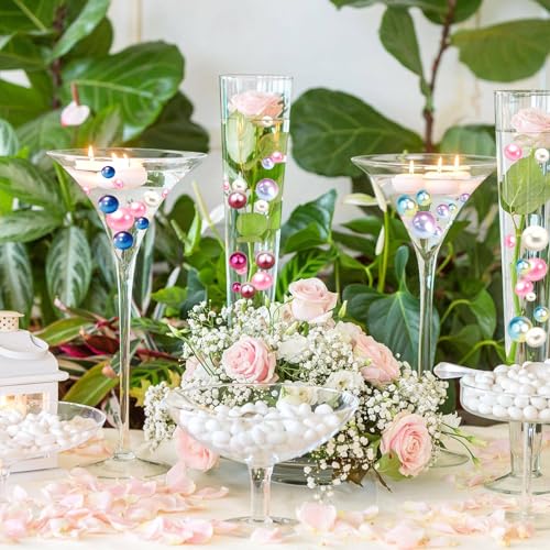 Perlas flotantes para rellenar jarrones decorativos con velas flotantes 3