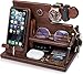 Teslyar Docking Station in Legno Massello di Frassino, Organizer da Comodino per...