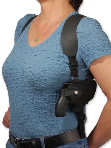 New Barsony Black Leather Cross Harness Shoulder Holster For 2-3" Snub Nose Revolvers #TOP1