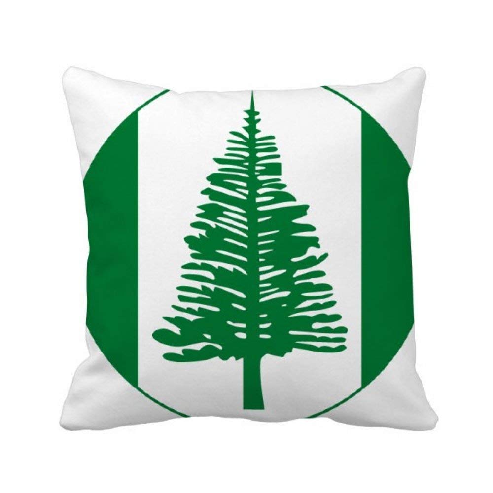 Housse de coussin Norfolk Island emblème carré idée cadeau décoration