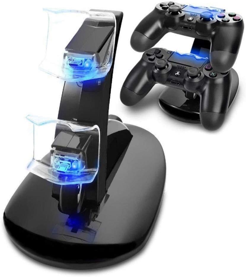 Controller Charger Dock LED Dual USB PS4 Charging Stand Station Cradle for Sony Playstation 4 PS4 / PS4 Pro /PS4 Slim Controller