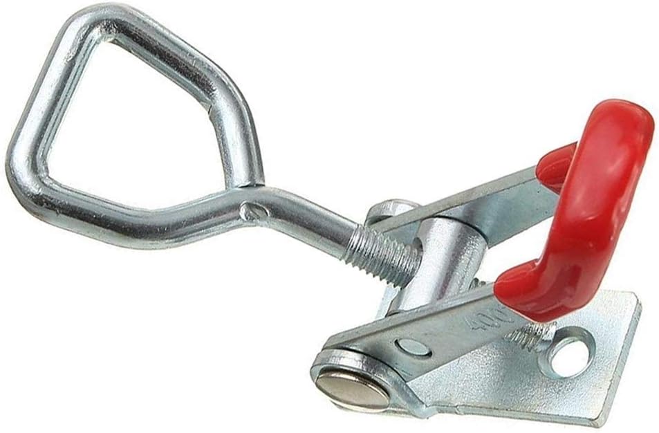 4X Adjustable Latch Catch Lock Cabinet Boxes Lever Handle Toggle Clamp Hasp (Color : Silver)