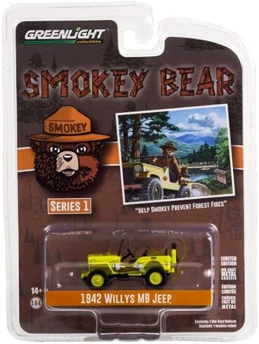 Miniatura 4 de 1942 Willys MB Jeep, verde - Greenlight 38020A/48-1/64 escala fundido a troquel modelo de coche de juguete