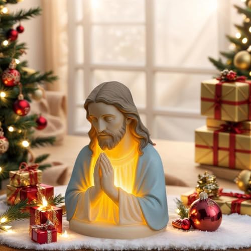 Veilleuse Vierge Marie lampe statue religieuse pour maison et bureau - 7