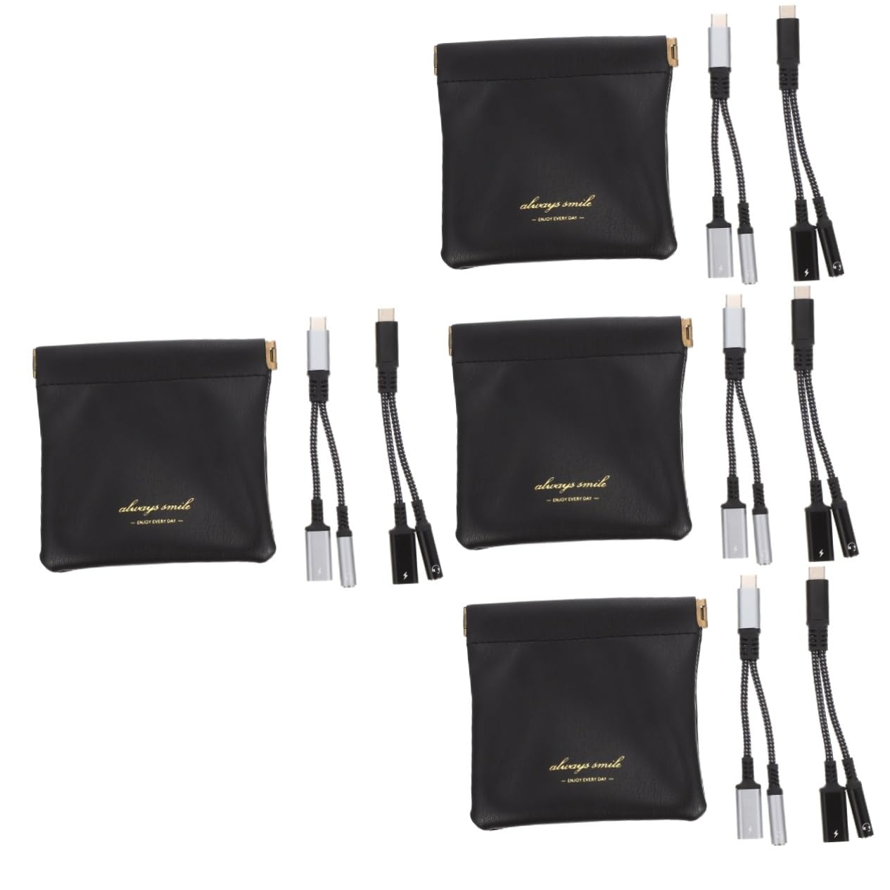 OSALADI Adattatore Jack Per Cuffie Usb C Da 4 Pezzi Tipo C A Jack Audio Da 3 5 Mm Caricabatterie Portatile Per