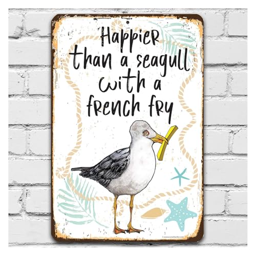 Seagull with French Fry - Great Lake House and Beach...