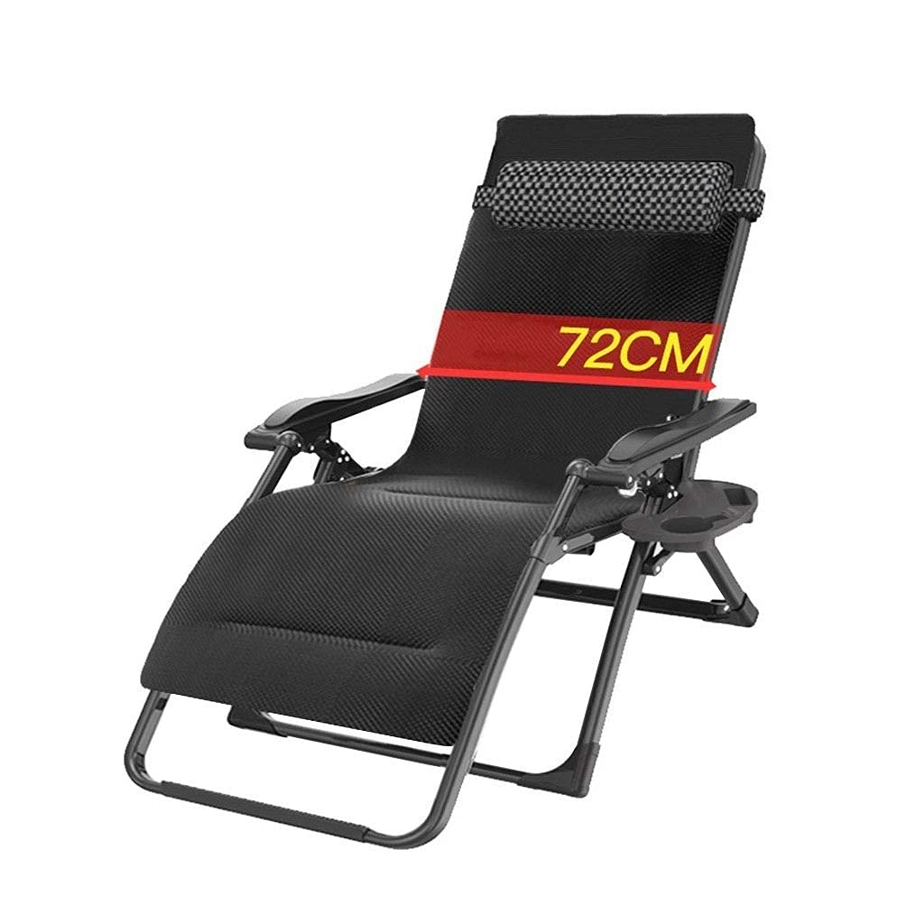 Chaise longue de loisirs pliante zéro gravité robuste extra large pour camping