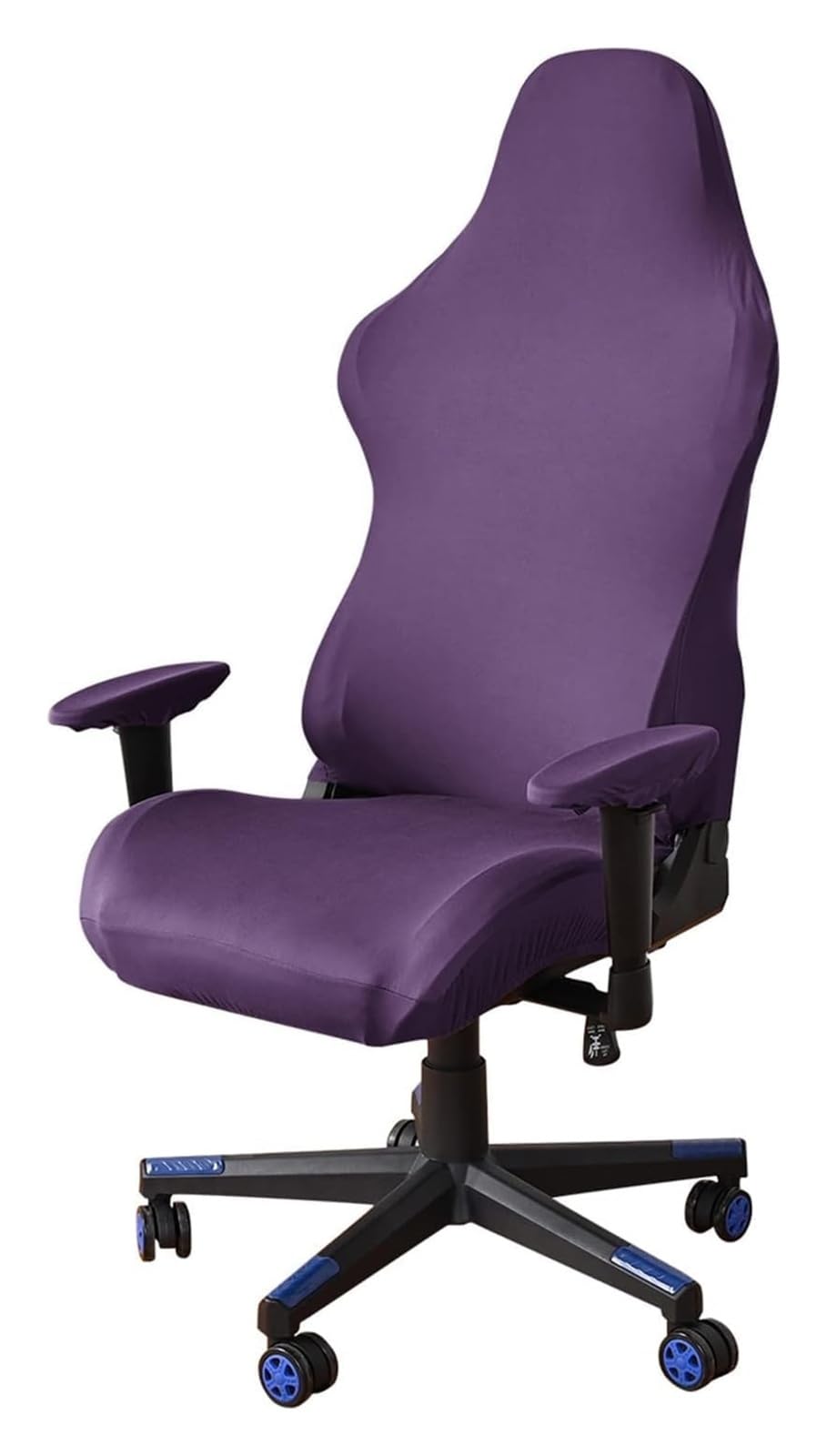 AOICXB Office Chair Seat Covers,Stretchable Gaming Chair Covers,with 1 Pair Armrest Cover, Reclining Racing Style Chair(Purple)