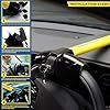 Goodyear T-Shape Steering Wheel Lock| Anti-Theft Heavy Duty Security Device for Cars, SUVs, and Trucks locks | Universal Fit | Durable Construction and Easy to Use | High-Visibility Yellow #3