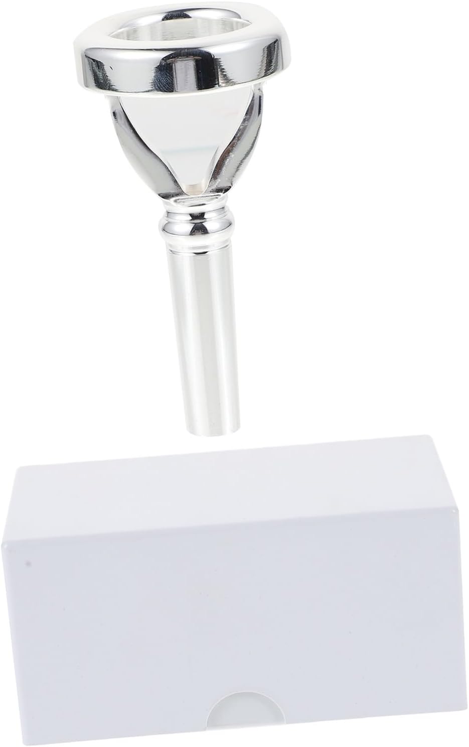 Abaodam French Horn Practice Mouthpiece Silver Plated Accessory for Students and Professionals and Comfortable for Lip Exercises